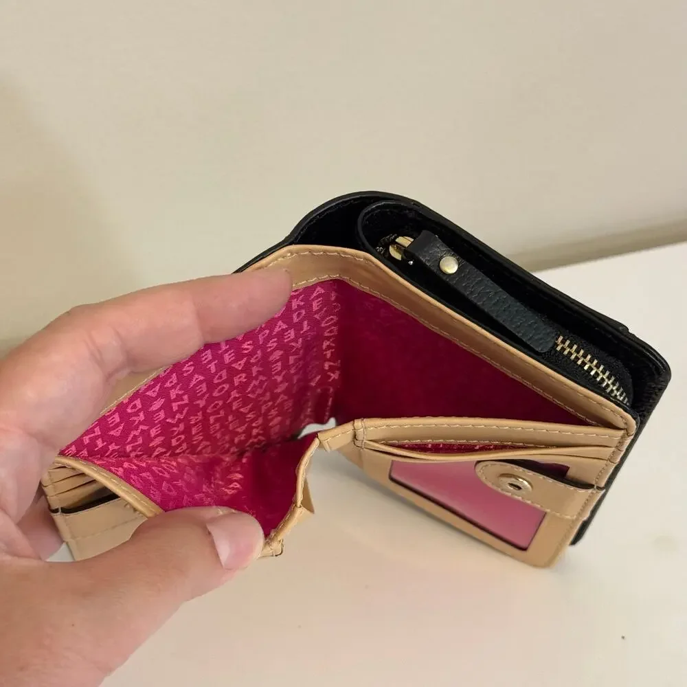 Kate Spade New York Wellesley Cara Leather Wallet Black Bifold Coin Cards Purse